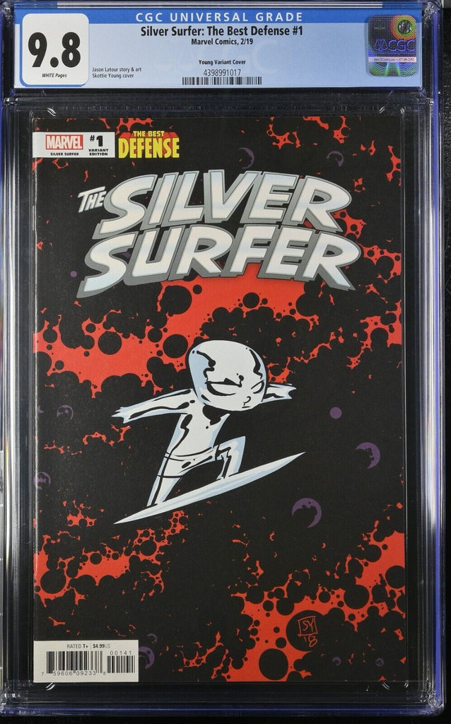Silver Surfer The Best Defense 1 Skottie Young Variant CGC 9.8