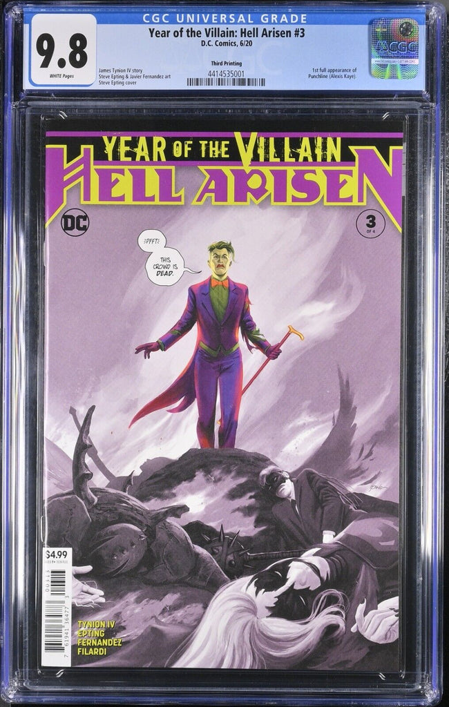 Year of the Villain Hell Arisen 3 Third Print CGC 9.8 DC Comics