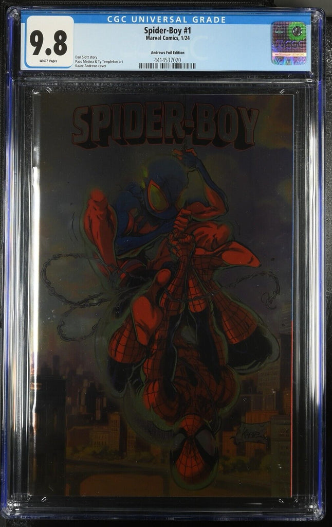 Spider-Boy 1 Andrews Foil Variant CGC 9.8 Marvel Comics