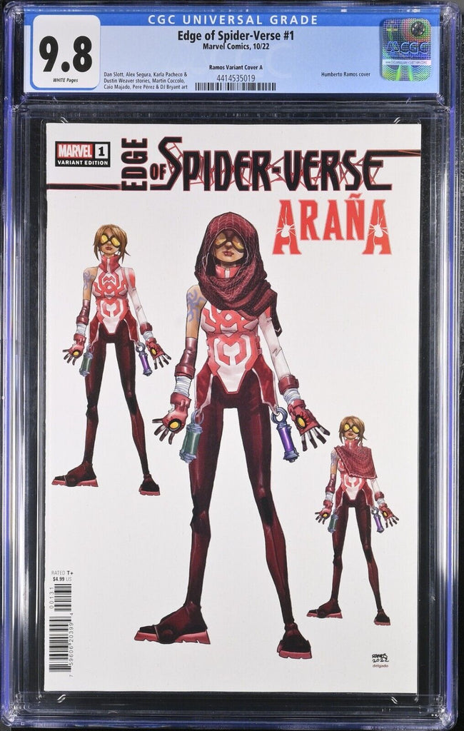 Edge of Spider-Verse 1 Ramos 1:10 Variant CGC 9.8 Marvel Comics 2023