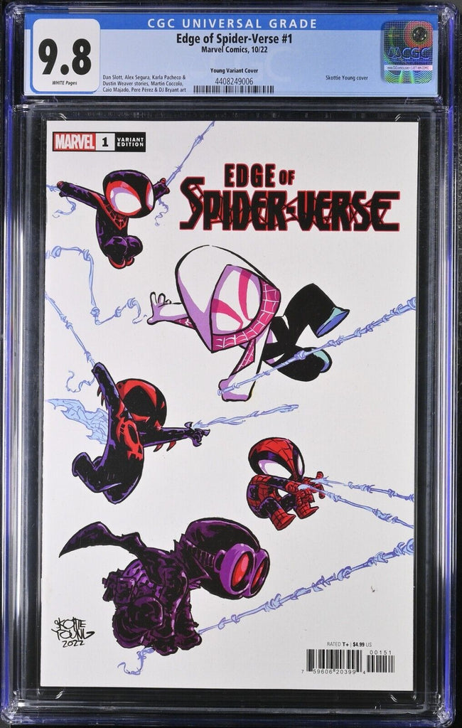 Edge of Spider-Verse 1 Skottie Young Variant CGC 9.8 Marvel