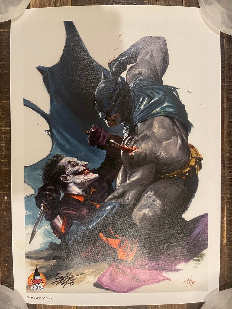 Batman vs Joker Lithograph Print by Gabriele Dell'Otto