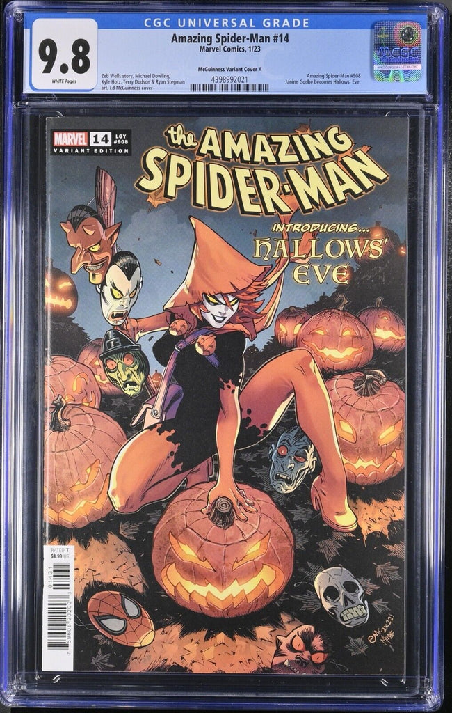 Amazing Spider-Man 14 McGuinness Variant A CGC 9.8 First Hallow's Eve