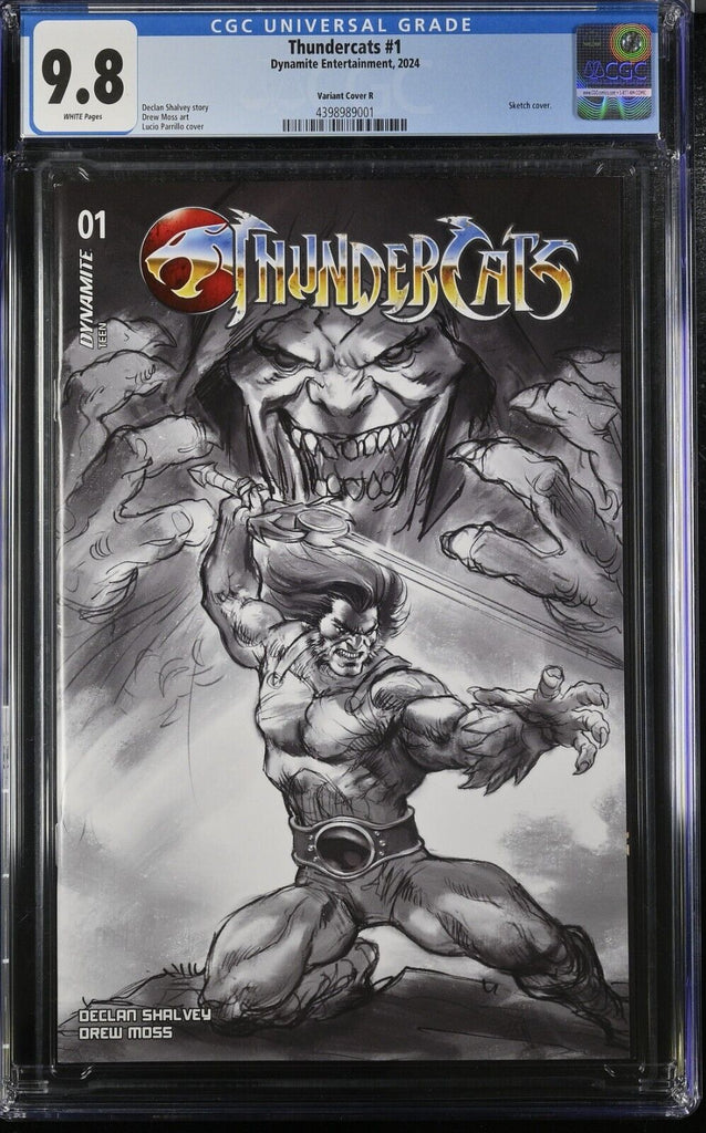 Thundercats 1 Cover R 1:15 Parrillo Sketch Variant CGC 9.8