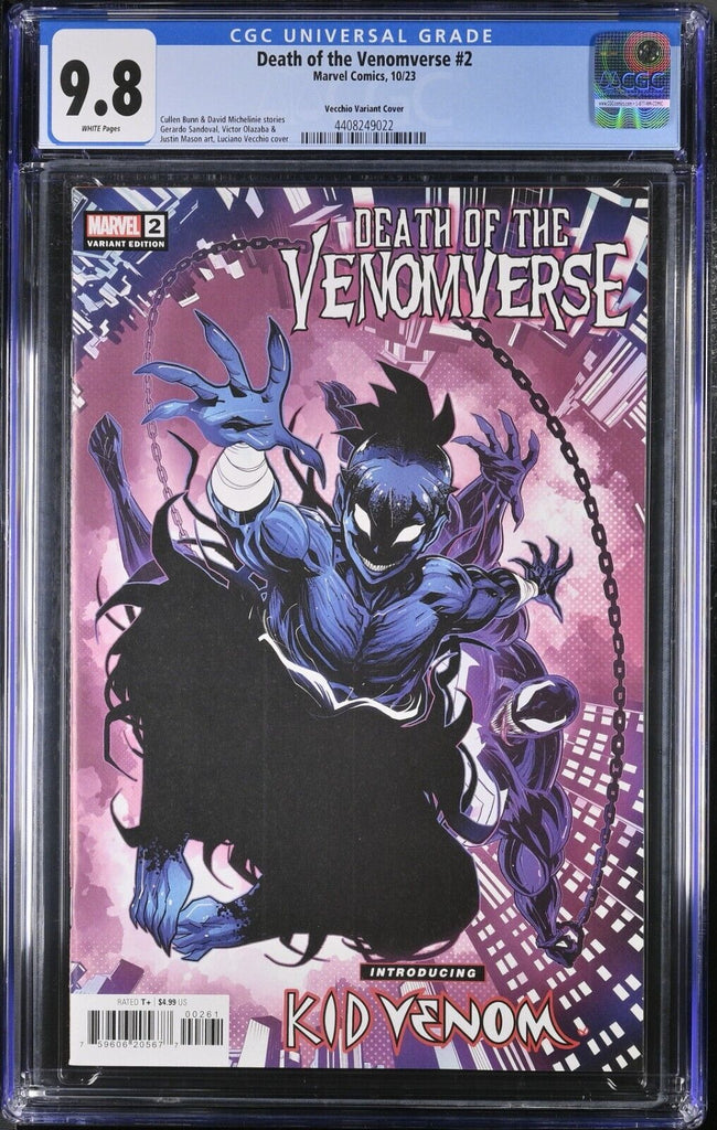 Death of Venomverse 2 Vecchio Variant CGC 9.8 Marvel Comics
