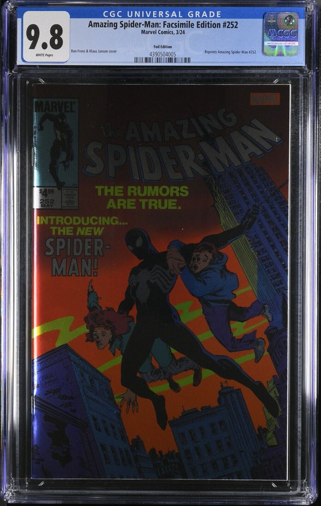 Amazing Spider-Man 252 Facsimile Foil Variant CGC 9.8