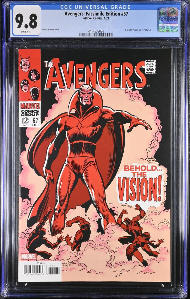 Avengers 57 Facsimile Variant CGC 9.8 Marvel Comics