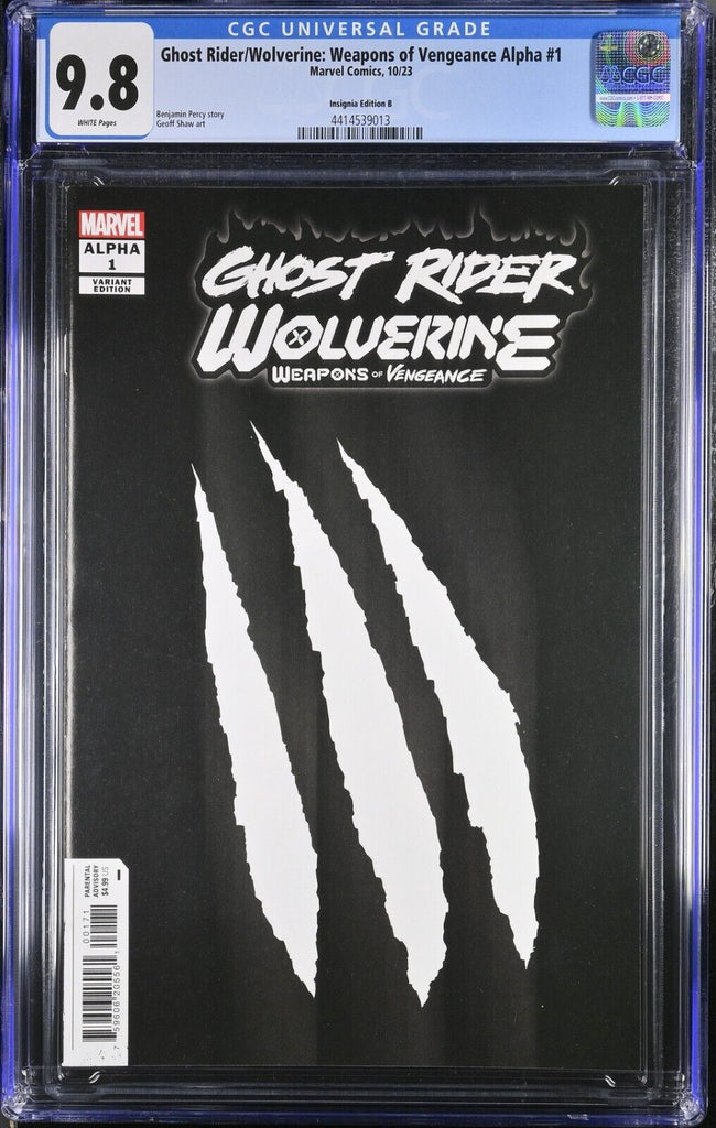 Ghost Rider Wolverine Weapons of Vengeance Alpha 1 Insignia Variant CGC 9.8