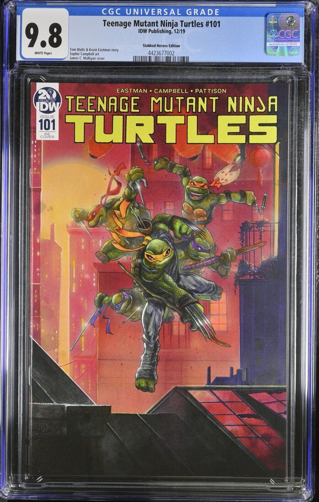 Teenage Mutant Ninja Turtles 101 Mulligan Variant  CGC 9.8