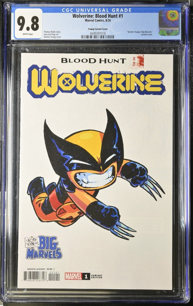 Wolverine Blood Hunt 1 Skottie Young Variant CGC 9.8 Marvel Comics