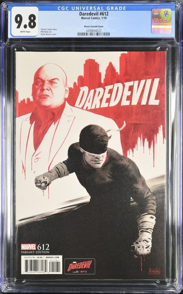 Daredevil 612 Rivera 1:10 Variant CGC 9.8 Marvel Comics
