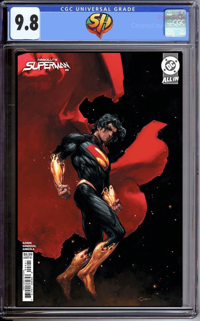 Absolute Superman 8 Cover B Clayton Crain CGC 9.8 Pre-Sale