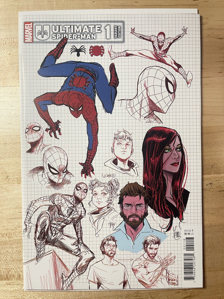 ULTIMATE SPIDER-MAN 1 CHECCHETTO DESIGN 1:10 VARIANT MARVEL COMICS 2024