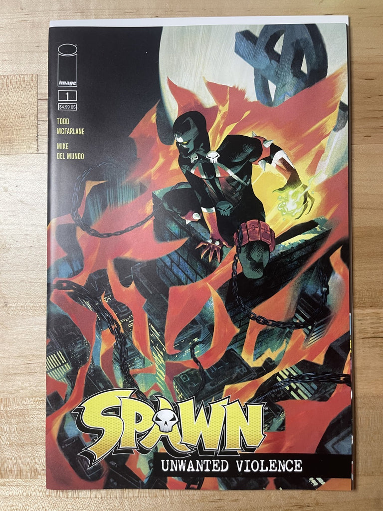 SPAWN UNWANTED VIOLENCE 1 COVER A DELMUNDO IMAGE COMICS 2023