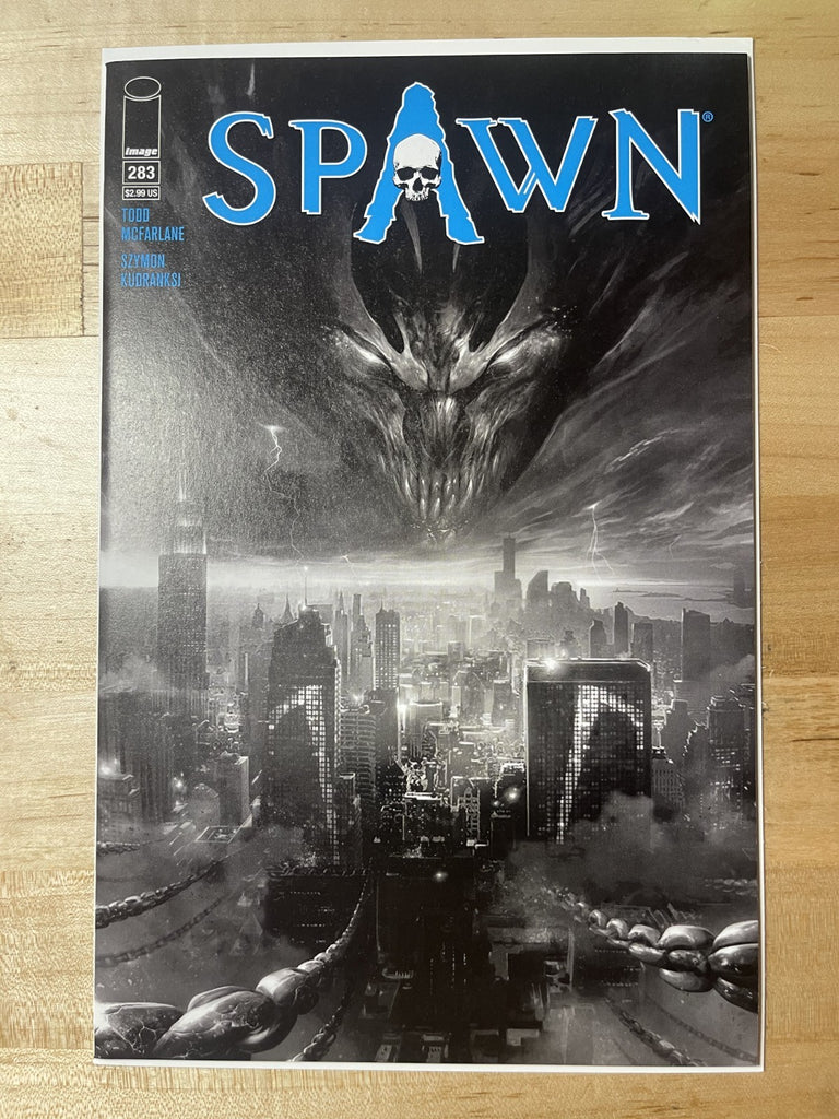 SPAWN 283 COVER B MATTINA BW VARIANT IMAGE COMICS 2018