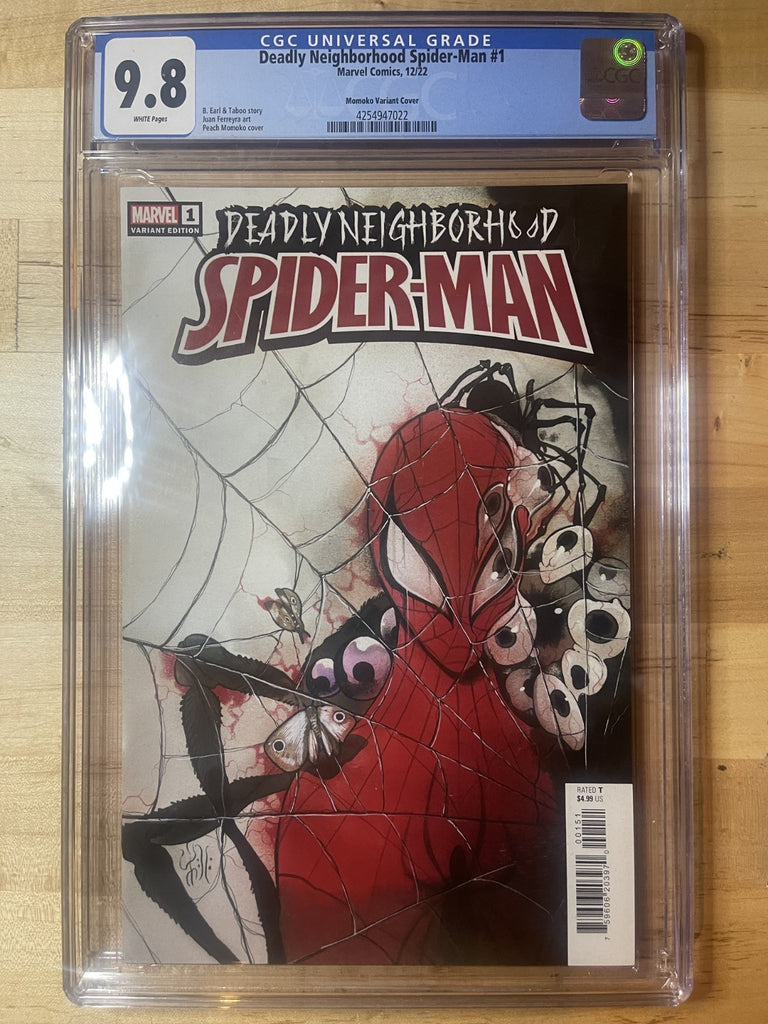 DEADLY NEIGHBORHOOD SPIDER-MAN 1 1:25 PEACH MOMOKO VARIANT MARVEL COMICS 2022