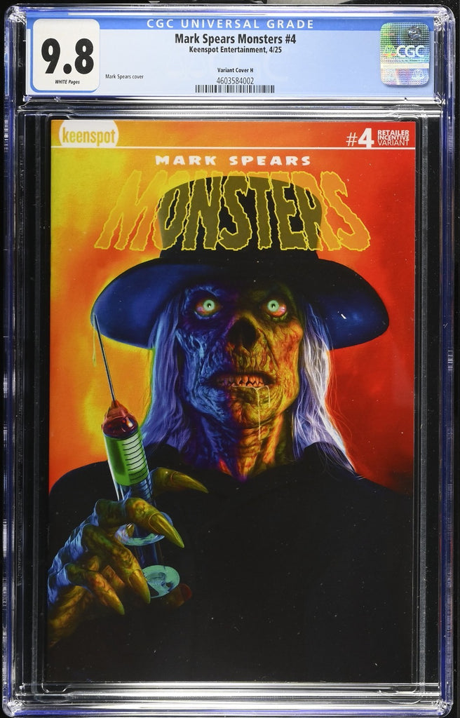 MARK SPEARS MONSTERS 4 DR CREEPY 1:25 VARIANT CGC 9.8 KEENSPOT 2025