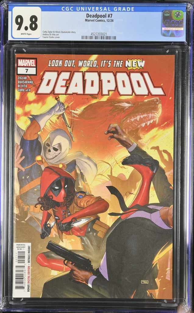 DEADPOOL 7 COVER A TAURIN CLARKE CGC 9.8 Marvel Comics 2024