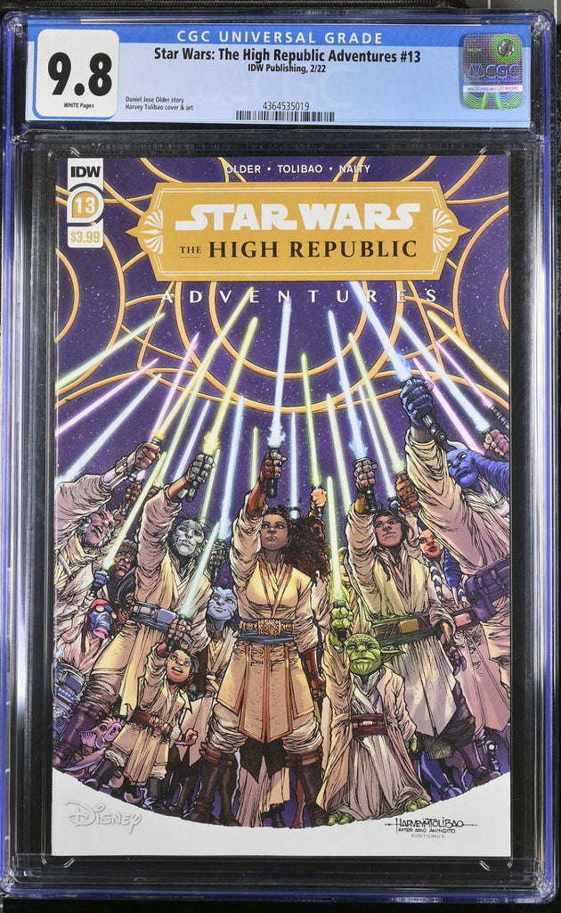STAR WARS THE HIGH REPUBLIC ADVENTURES 13 COVER A TOLIBAO CGC 9.8  IDW 2022