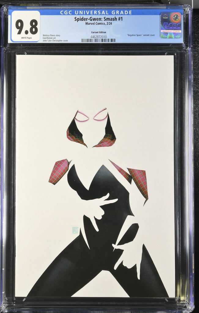 SPIDER-GWEN SMASH 1 JTC NEGATIVE SPACE VARIANT CGC 9.8 Marvel Comics 2024