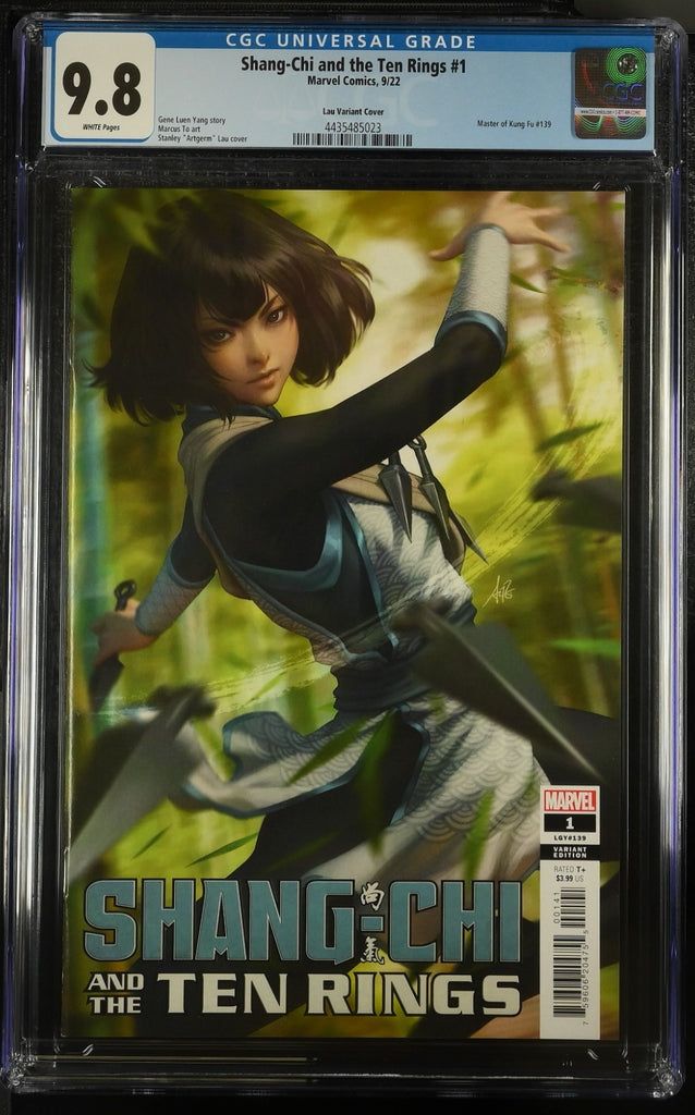 SHANG-CHI AND THE TEN RINGS 1 ARTGERM LAU VARIANT CGC 9.8 Marvel Comics 2022