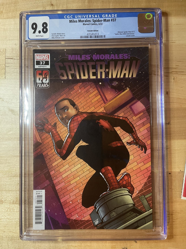 MILES MORALES SPIDER-MAN 37 MCKONE VARIANT CGC 9.8 Marvel Comics 2022