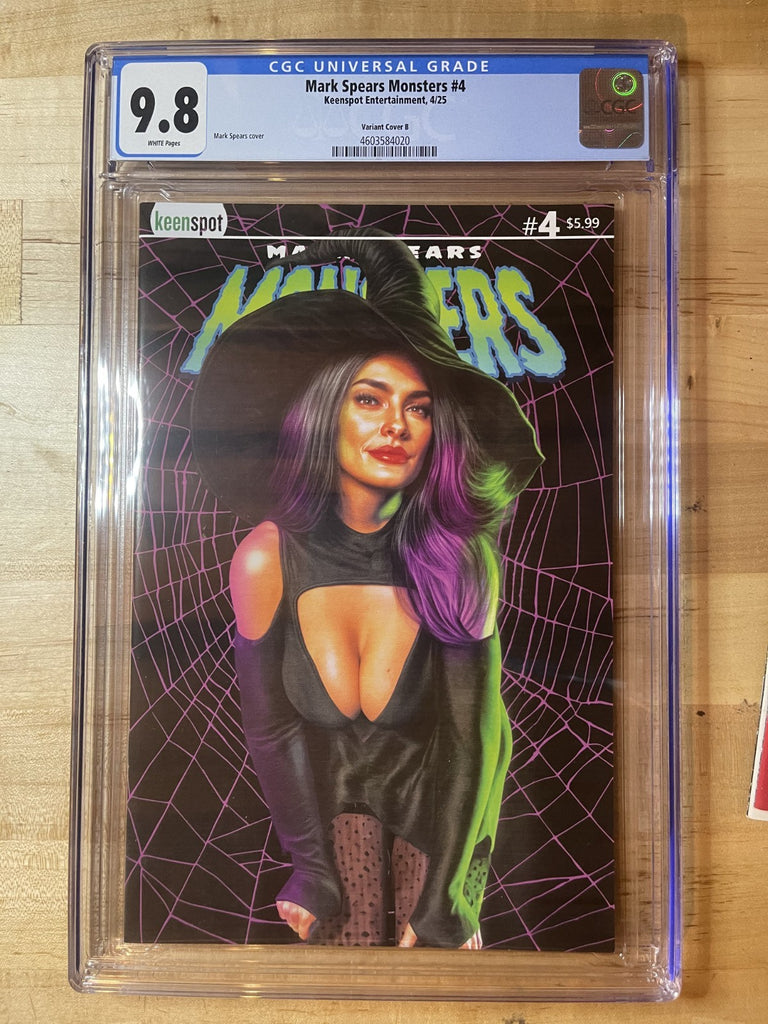 MARK SPEARS MONSTERS 4 COVER B HEXY THE WITCH CGC 9.8 KEENSPOT 2025