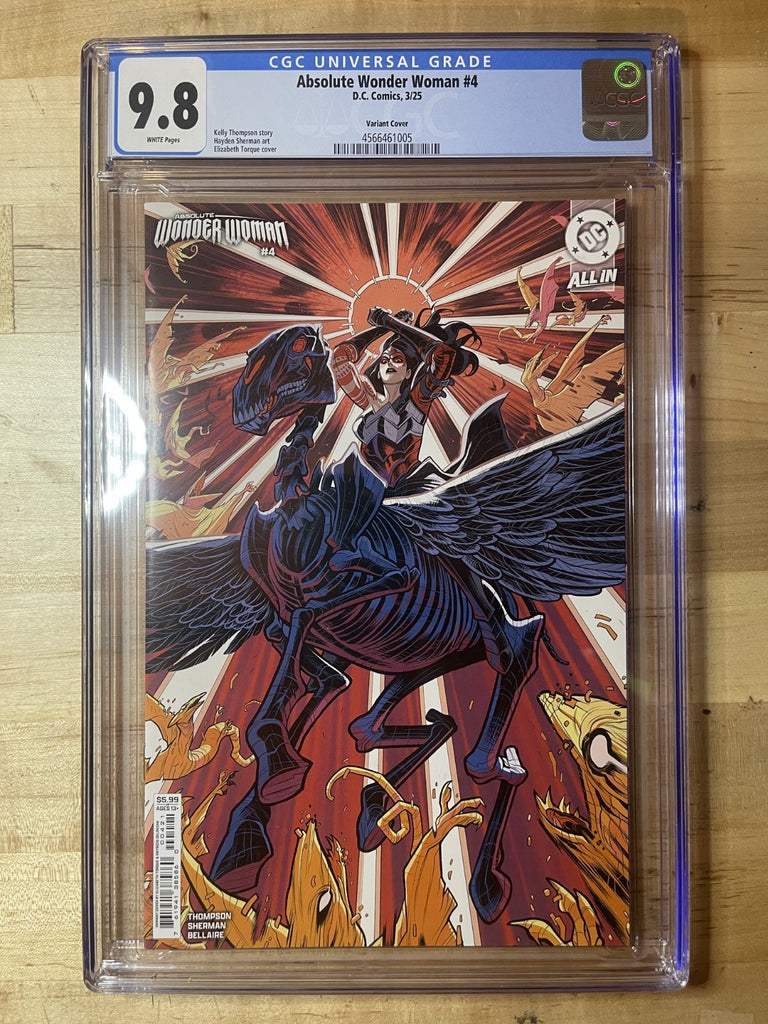 ABSOLUTE WONDER WOMAN 4 TORQUE VARIANT CGC 9.8 DC Comics 2025