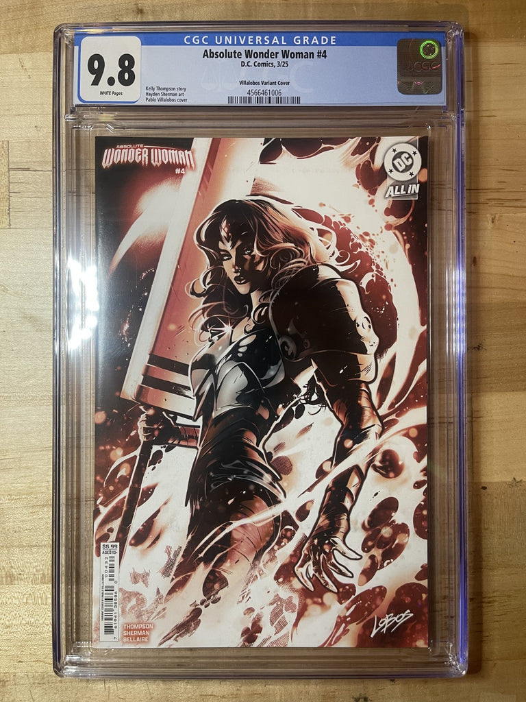 ABSOLUTE WONDER WOMAN 4 VILLALOBOS VARIANT CGC 9.8 DC Comics 2025