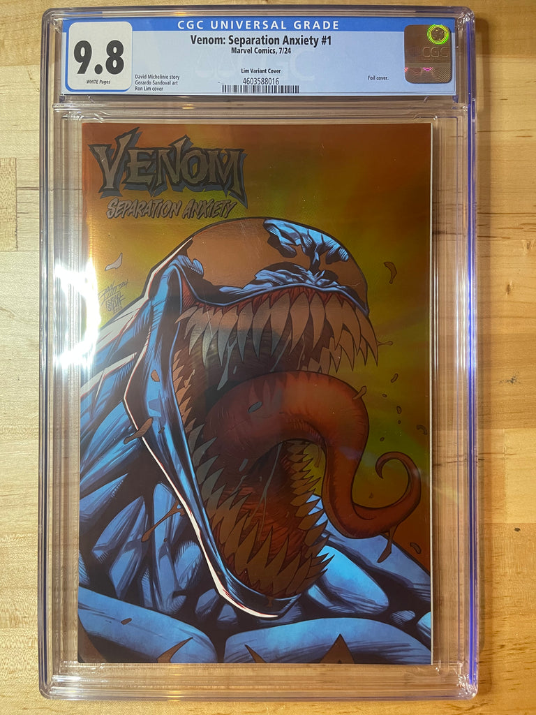 Venom Separation Anxiety 1 Ron Lim Foil Variant CGC 9.8 Marvel Comics 2024