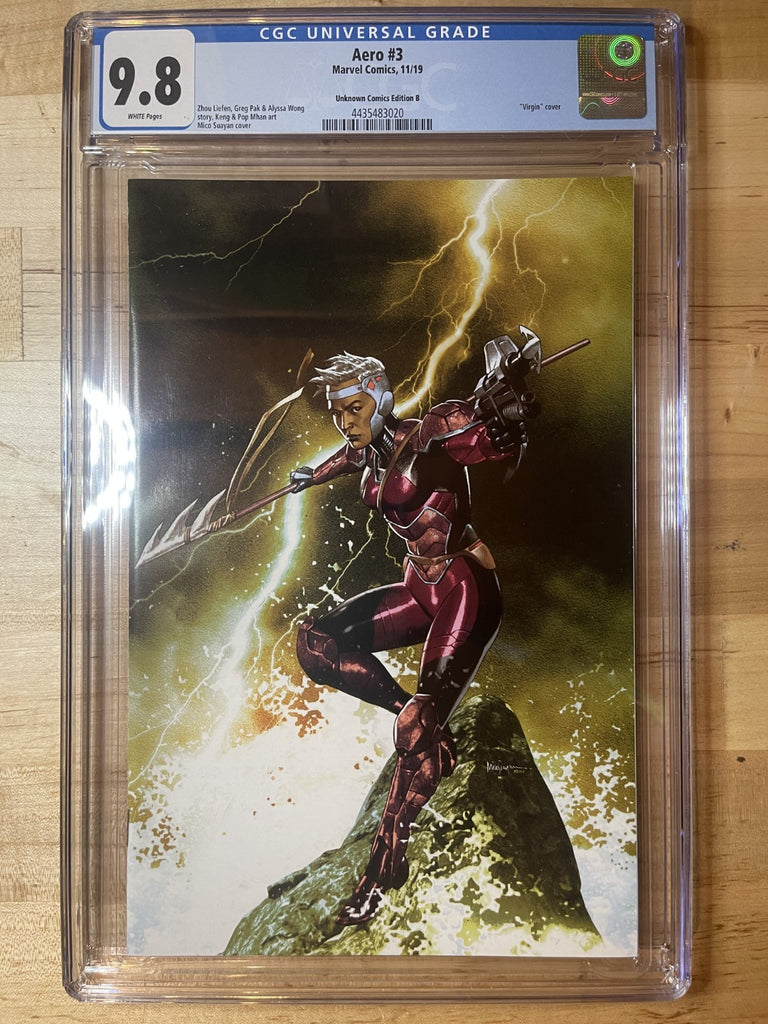 AERO 3 MICO SUAYAN VIRGIN VARIANT CGC 9.8 Marvel Comics 2019