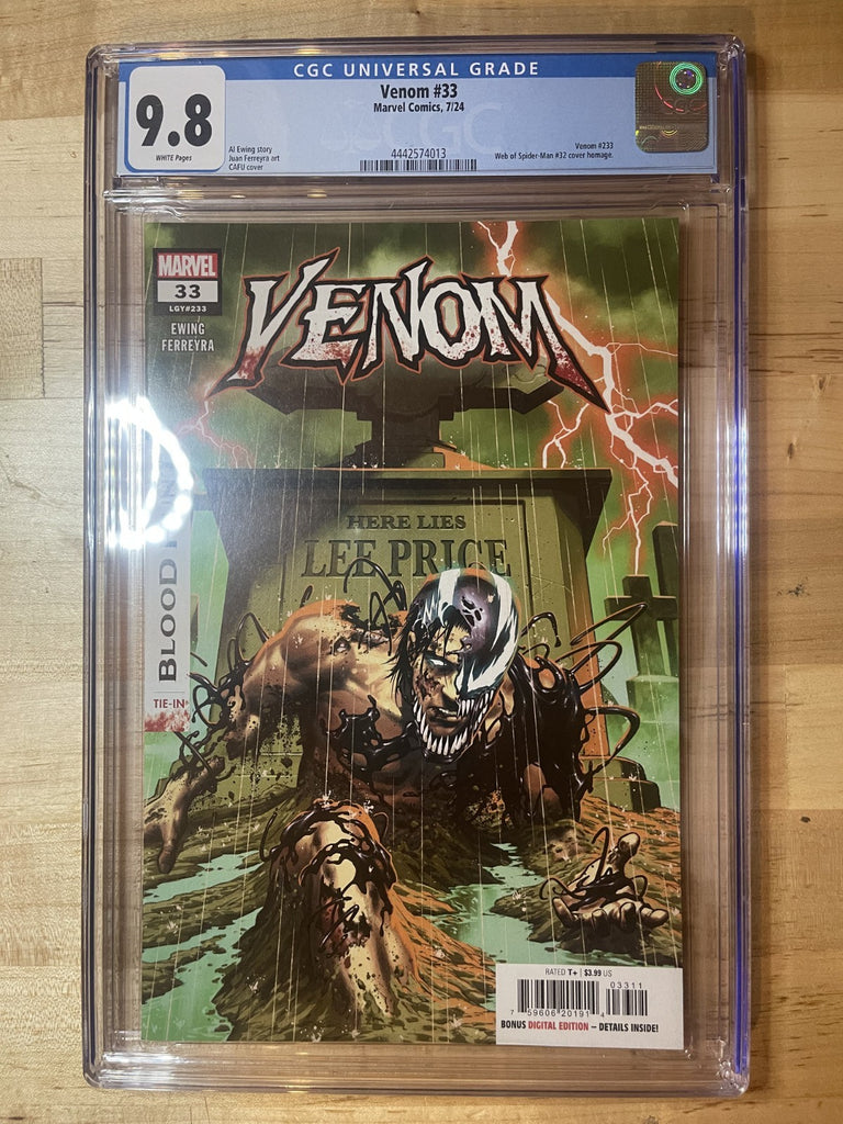VENOM 33 COVER A CAFU CGC 9.8 Marvel Comics 2024