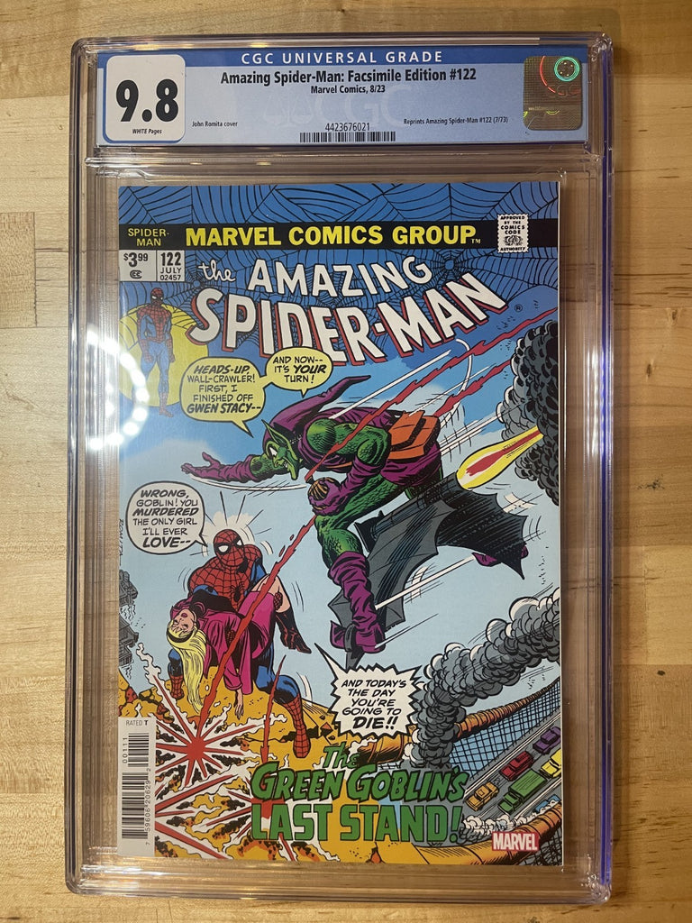 AMAZING SPIDER-MAN 122 FACSIMILE CGC CGC 9.8 Marvel Comics 2023