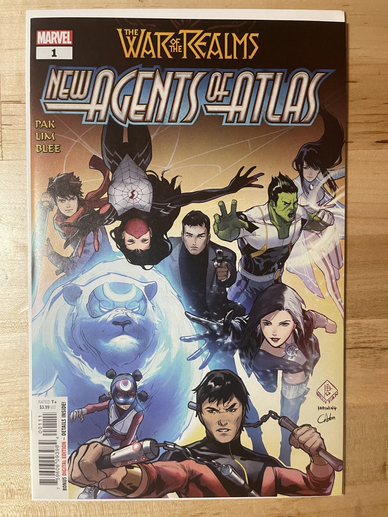 WAR OF THE REALMS NEW AGENTS OF ATLAS 1 COVER A BILLY TAN MARVEL COMICS 2019