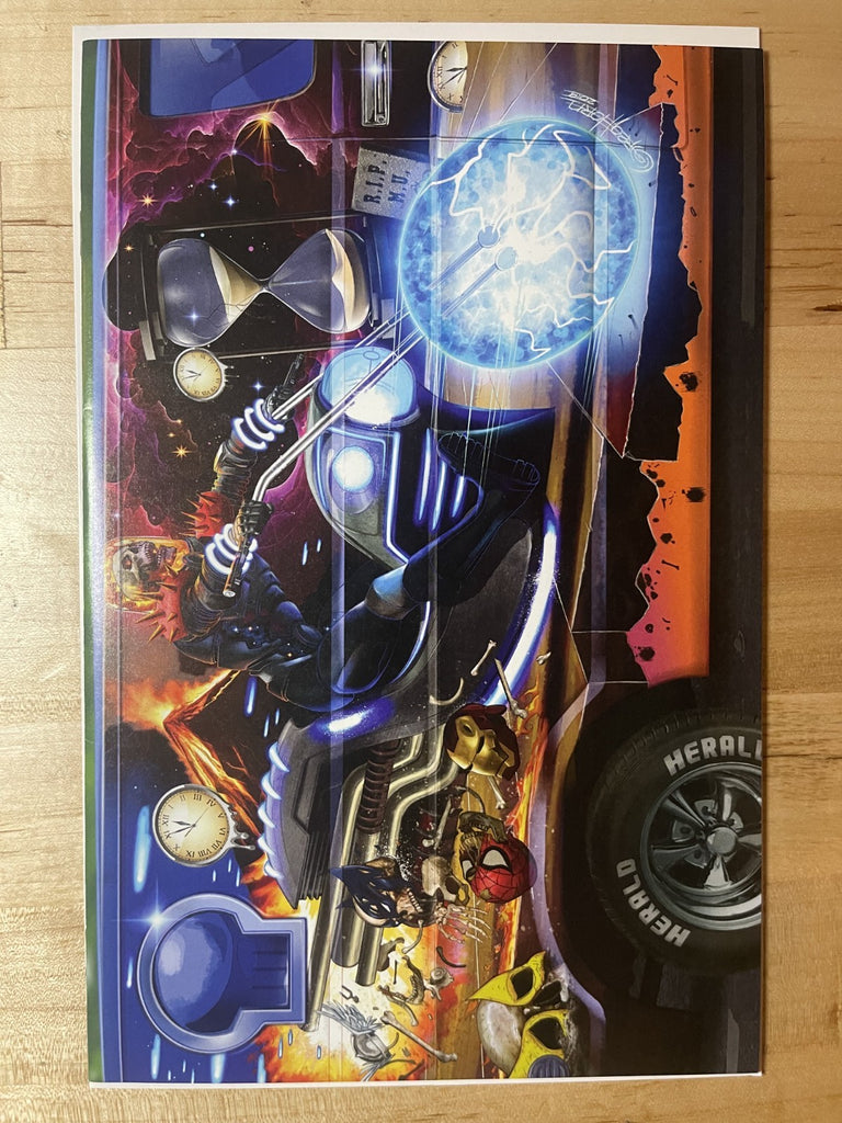 COMICS GHOST RIDER DESTROYS MARVEL HISTORY 1 GREG HORN VIRGIN VARIANT 2019