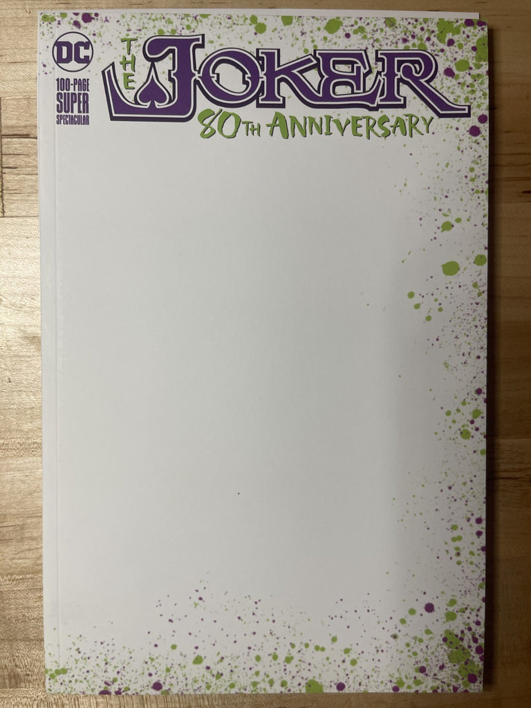 THE JOKER 80TH ANNIVERSARY 100-PAGE SUPER SPECTACULAR! BLANK SKETCH VARIANT DC