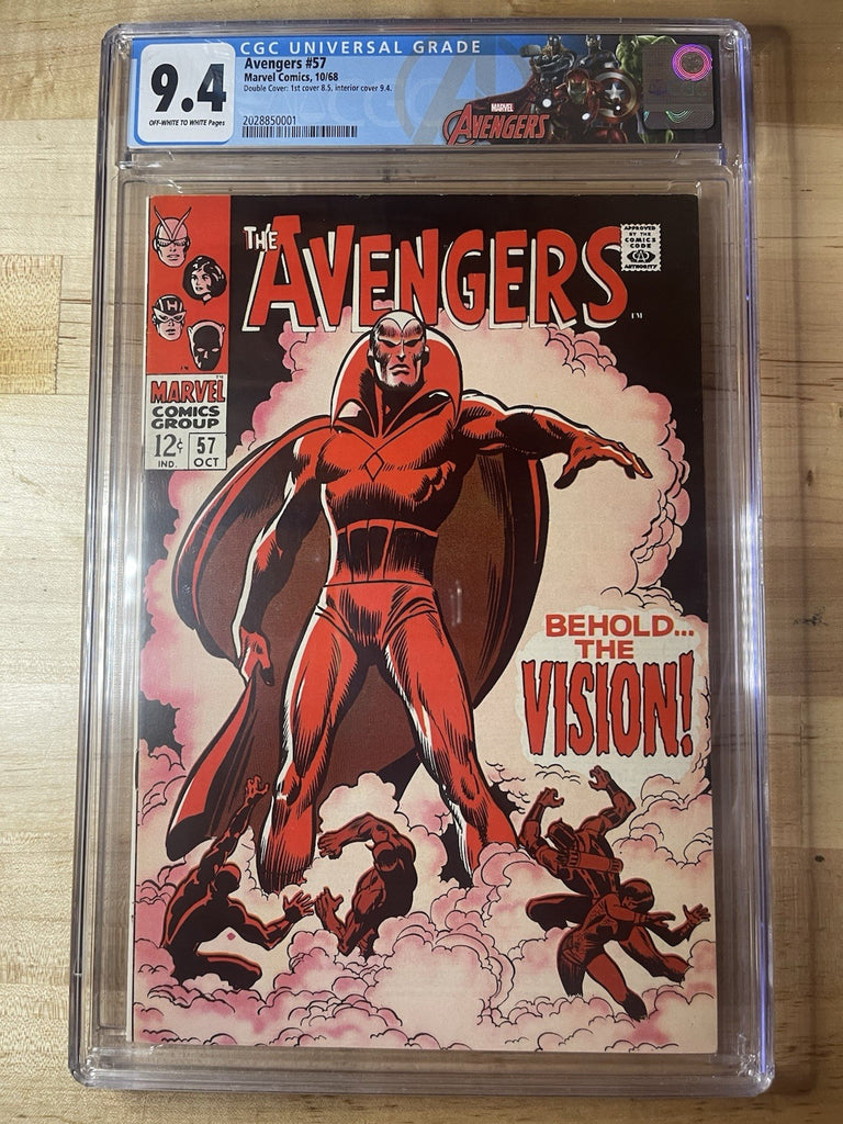 AVENGERS 57 CGC 9.4 MARVEL COMICS 1968 **DOUBLE COVER** FIRST APPEARANCE VISION