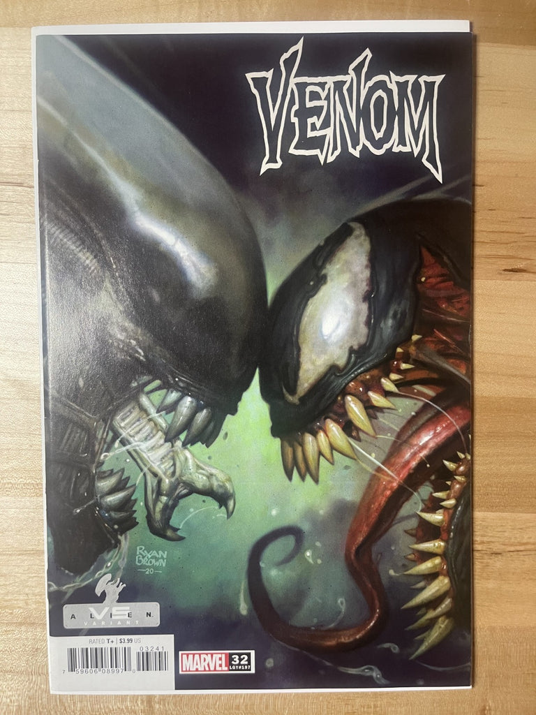 VENOM 32 RYAN BROWN MARVEL VS ALEN VARIANT MARVEL COMICS 2021