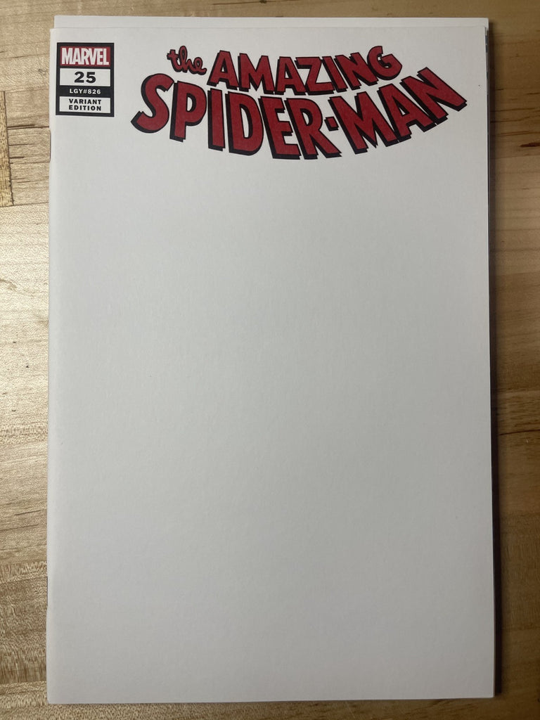 AMAZING SPIDER-MAN 25 BLANK SKETCH VARIANT MARVEL COMICS 2019