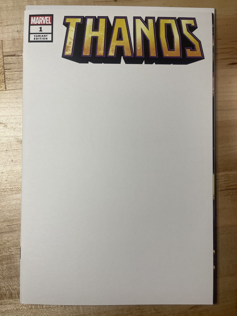 THANOS 1 BLANK VARIANT MARVEL COMICS 2019