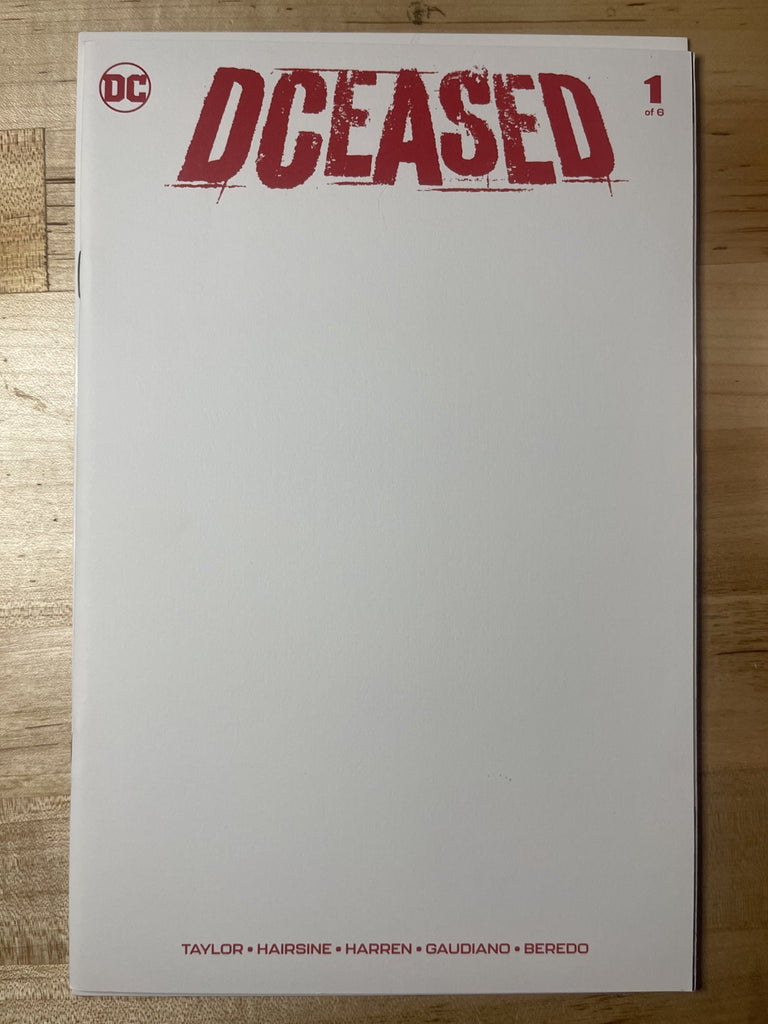 DCEASED 1 BLANK SKETCH VARIANT DC COMICS 2019