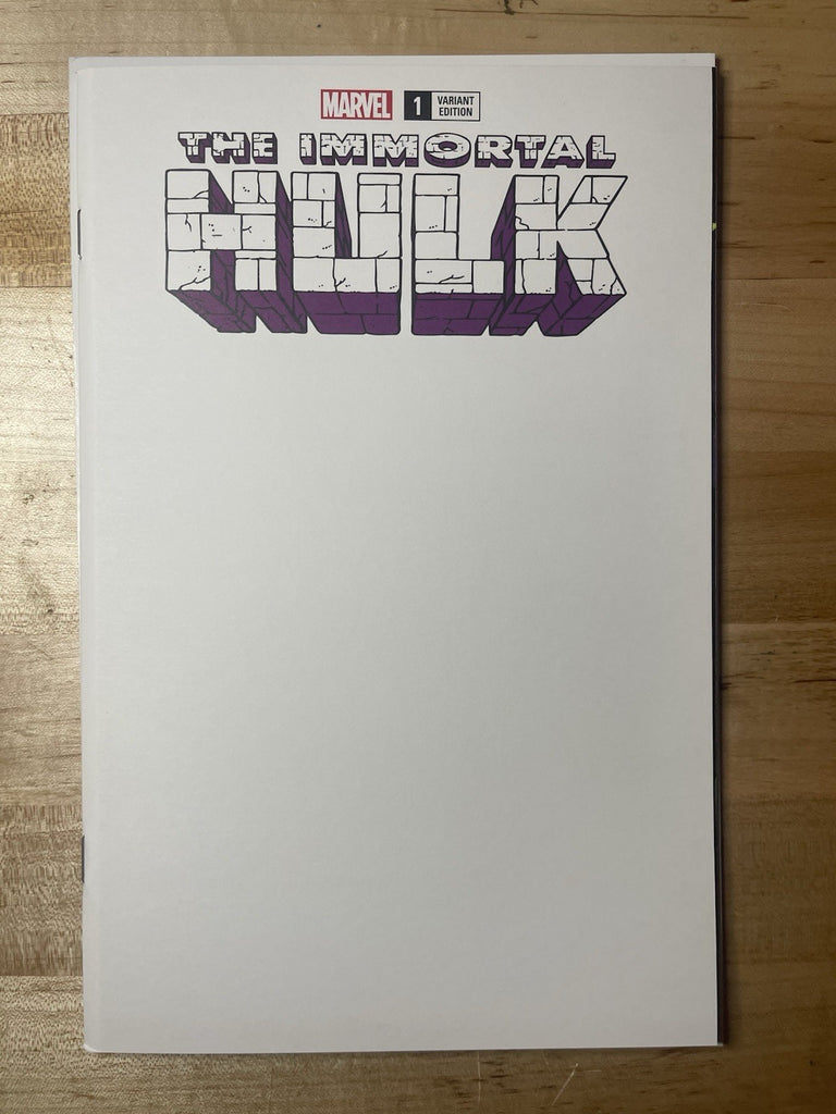 IMMORTAL HULK 1 BLANK SKETCH VARIANT MARVEL COMICS 2018