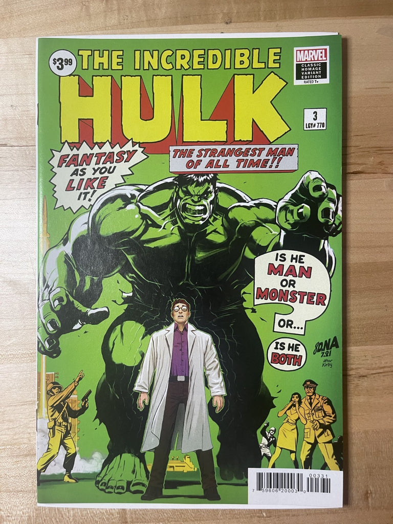 HULK 3 DAVID NAKAYAMA HOMAGE VARIANT MARVEL COMICS 2022