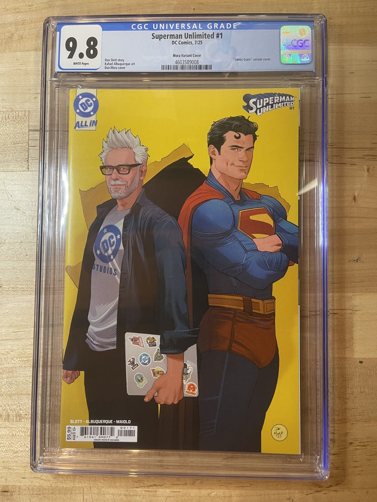 SUPERMAN UNLIMITED 1 MORA JAMES GUNN VARIANT CGC 9.8 DC Comics