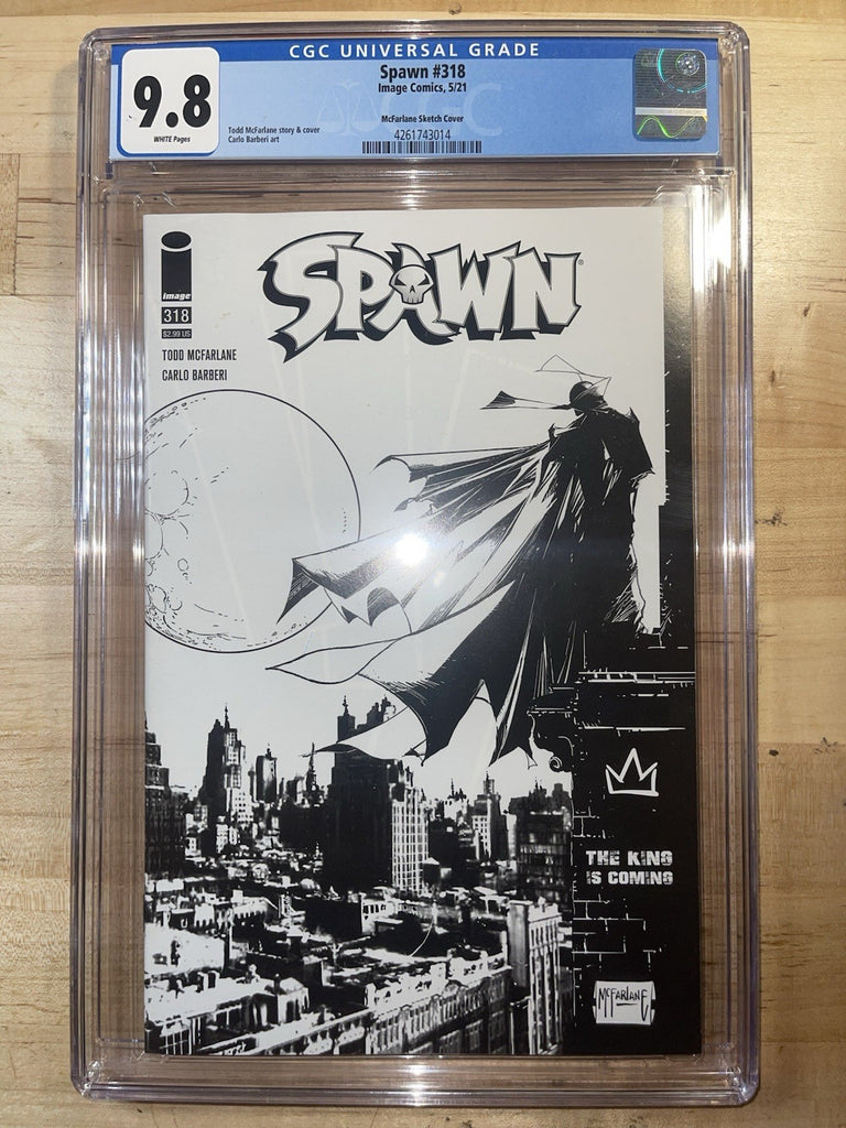SPAWN 318 COVER D MCFARLANE 1:5 BW VARIANT CGC 9.8 IMAGE Comics 2021
