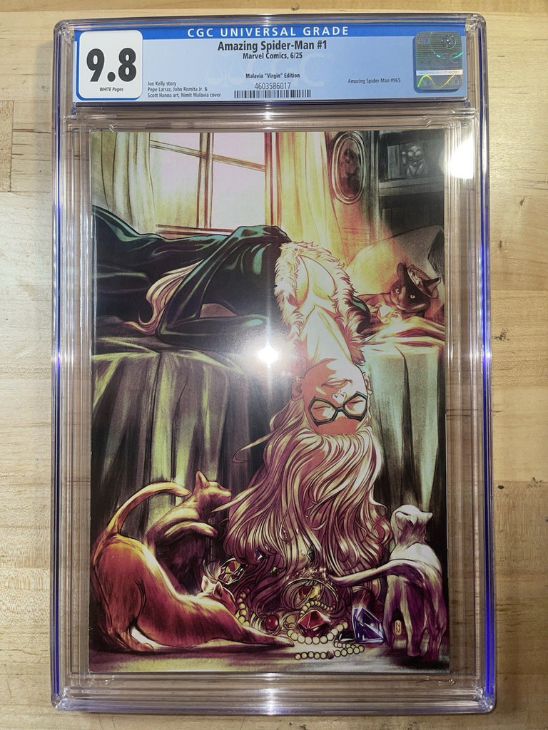 AMAZING SPIDER-MAN 1 MALAVIA 1:50 VIRGIN VARIANT CGC MARVEL COMICS 2025