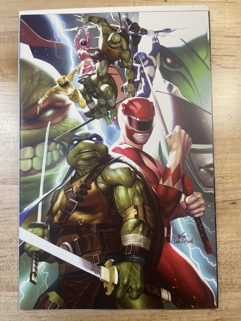 MIGHTY MORPHIN POWER RANGERS TEENAGE MUTANT NINJA TURTLES 1 INHYUK LEE VARIANT