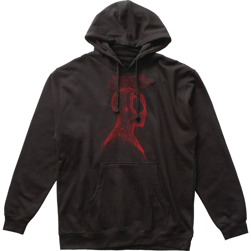 SPIDER-MAN WEBHEAD PX BLACK PULLOVER HOODIE SIZE-L