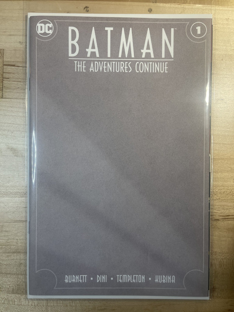 BATMAN THE ADVENTURES CONTINUE 1 BLANK SKETCH VARIANT DC COMICS