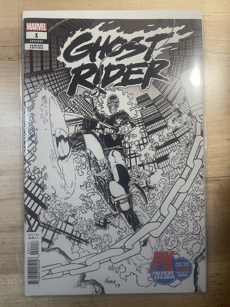GHOST RIDER 1 PX PREVIEWS NYCC VARIANT MARVEL COMICS 2019